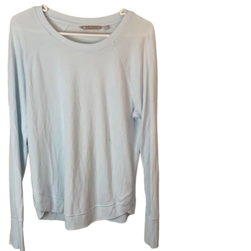 Athleta Crewneck Blue Sweater Size Medium